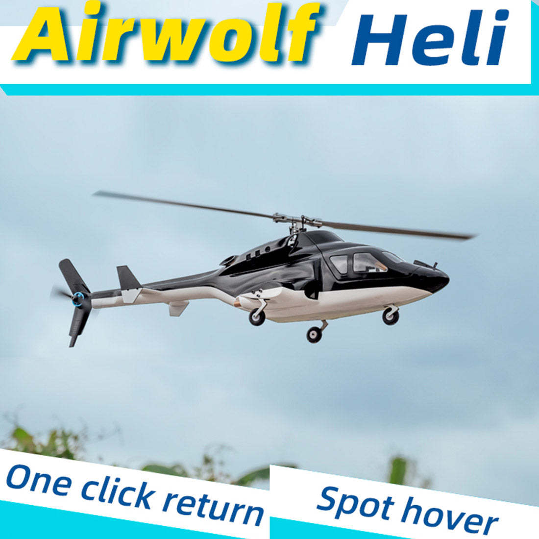 FLYWING FW450L Airwolf 450-Class GPS RC Helicopter RTF with H1 Flight Controller