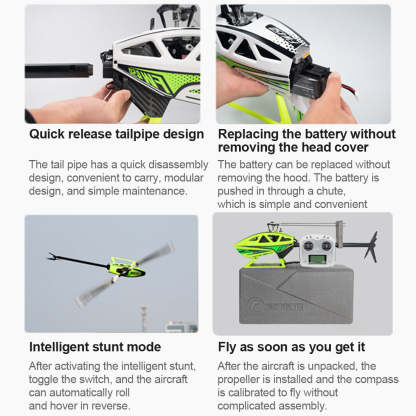 FLYWING FW450L V3 6CH GPS RC Helicopter RTF with H1 Flight Controller & One-Key Inverted Flight