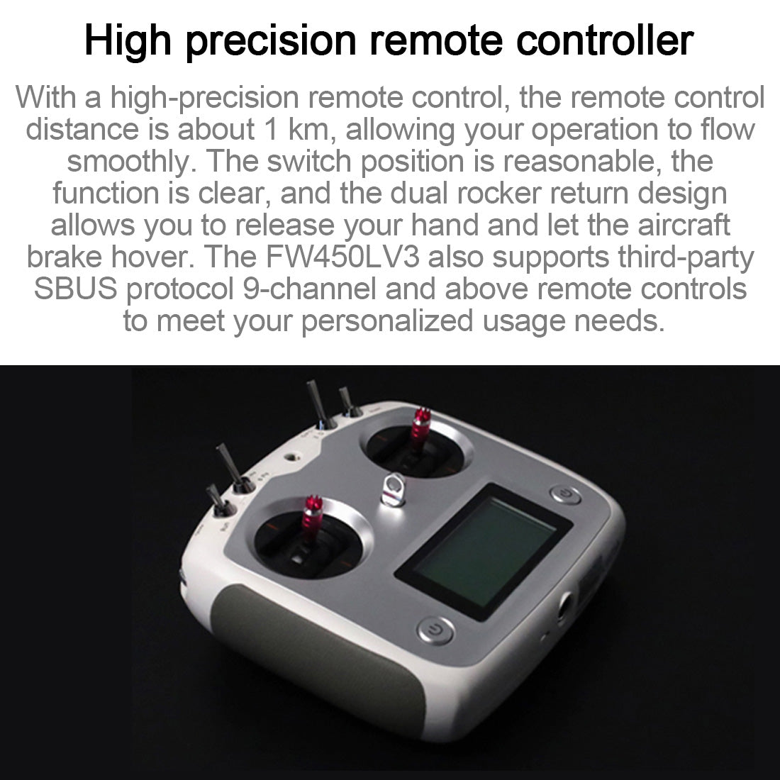 FLYWING FW450L V3 6CH GPS RC Helicopter RTF with H1 Flight Controller & One-Key Inverted Flight