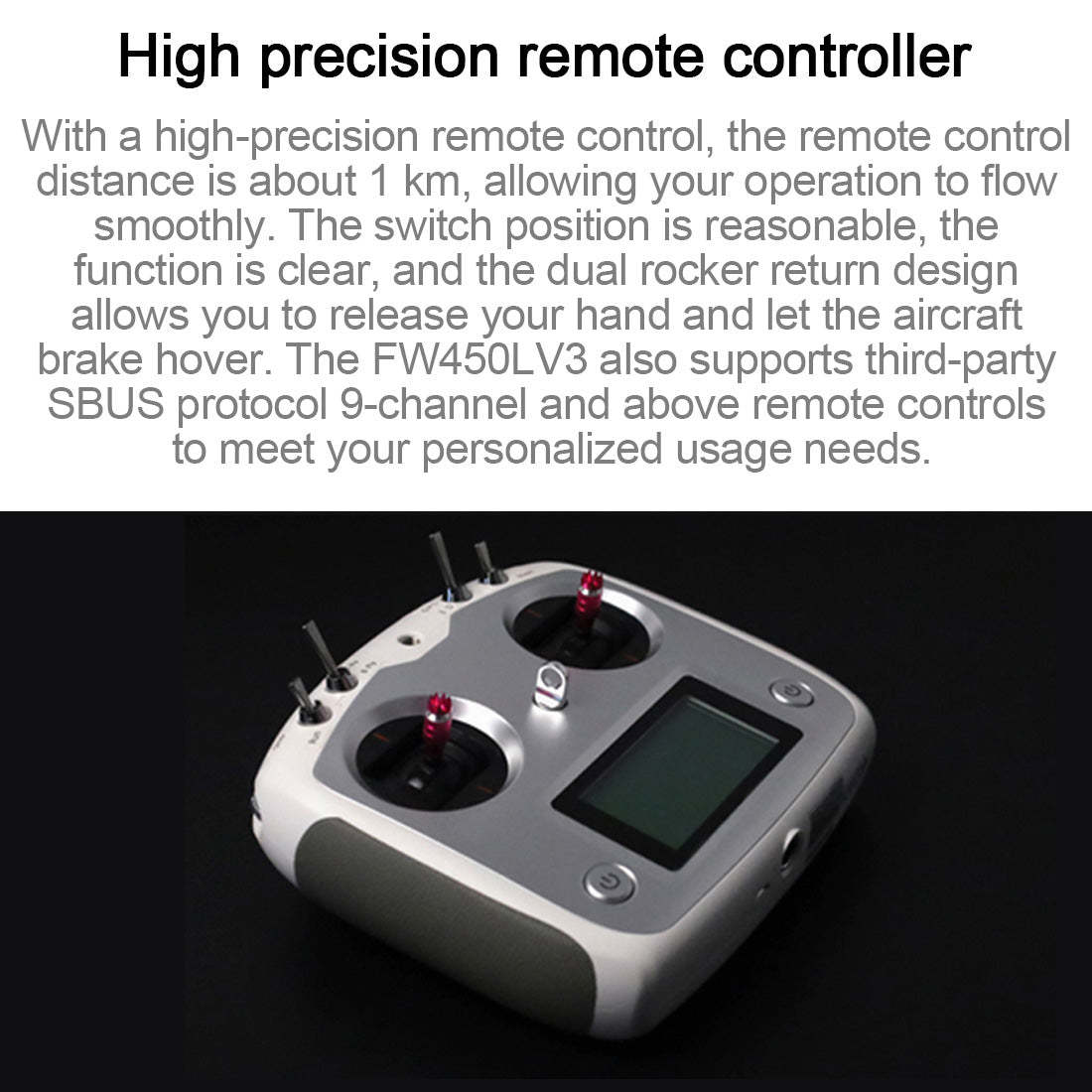 FLYWING FW450L V3 6CH GPS RC Helicopter RTF with H1 Flight Controller & One-Key Inverted Flight