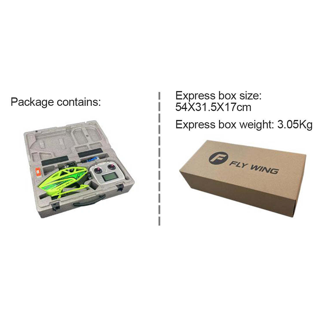 FLYWING FW450L V3 6CH GPS RC Helicopter RTF with H1 Flight Controller & One-Key Inverted Flight