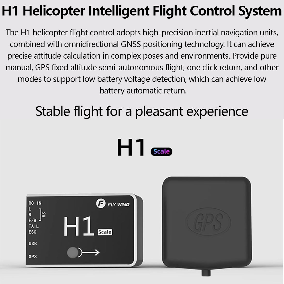 FLYWING Squirrel AS350 470-Class GPS RC Helicopter RTF with H1 Flight Controller
