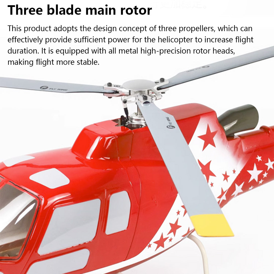 FLYWING Squirrel AS350 470-Class GPS RC Helicopter RTF with H1 Flight Controller