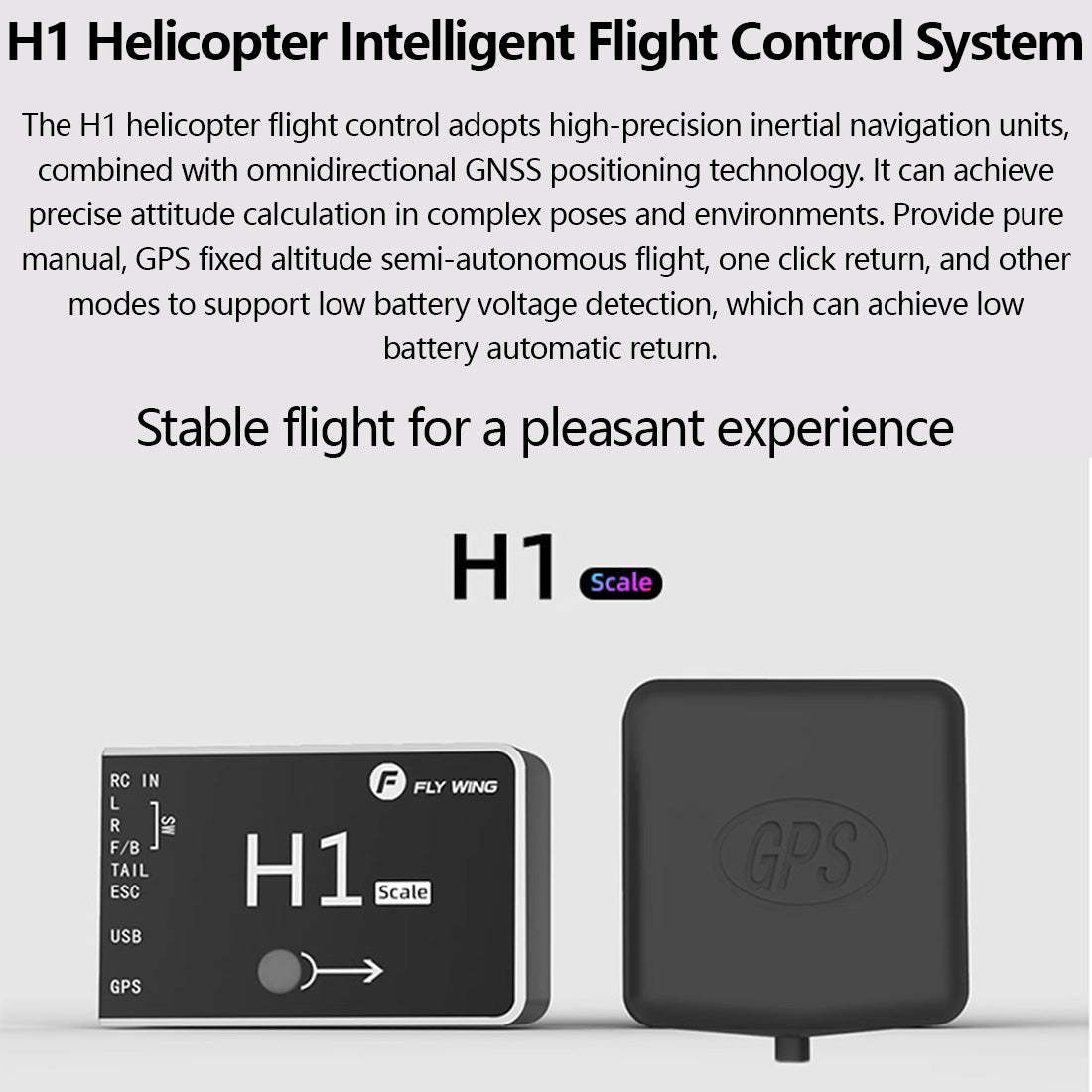 FLYWING Squirrel AS350 470-Class GPS RC Helicopter RTF with H1 Flight Controller