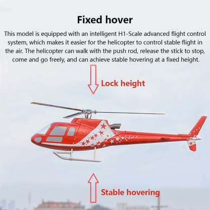 FLYWING Squirrel AS350 470-Class GPS RC Helicopter RTF with H1 Flight Controller