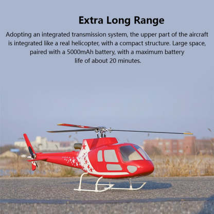 FLYWING Squirrel AS350 470-Class GPS RC Helicopter RTF with H1 Flight Controller