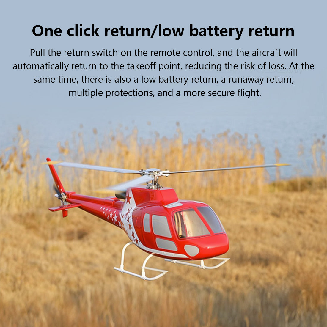 FLYWING Squirrel AS350 470-Class GPS RC Helicopter RTF with H1 Flight Controller