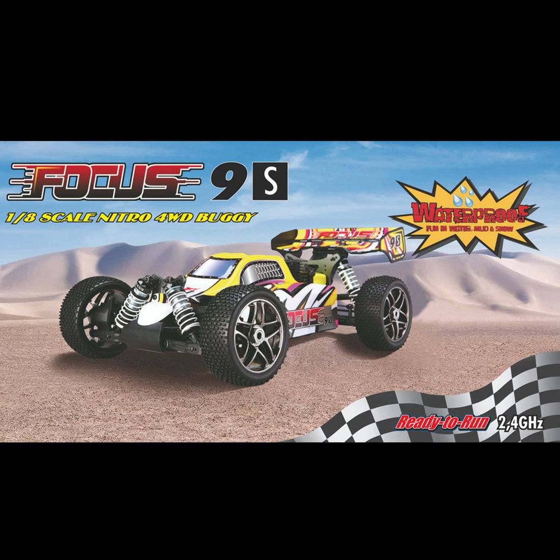 FS Racing 1/8 Scale Nitro RC Buggy 4WD High Speed Off-Road Car RTR with 21CXP Engine