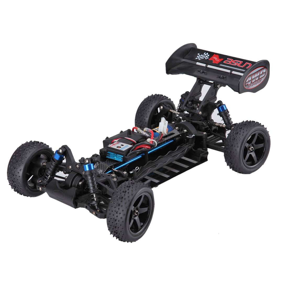 FS Racing 51208 GB-4 Sport 1/10 4WD Nitro Off Road Buggy 2 Speed Carbon Fiber