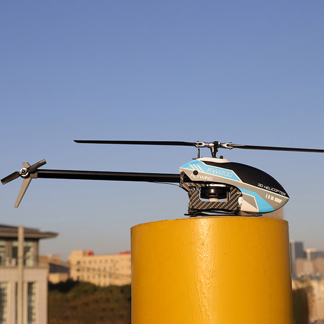 FW200 6CH GPS Direct Drive Brushless 3D RC Helicopter RTF with Optical Flow