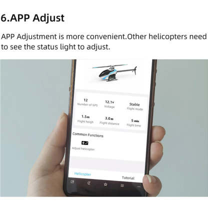 FW200 6CH GPS Direct Drive Brushless 3D RC Helicopter RTF with Optical Flow