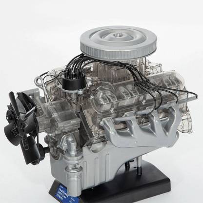 Ford Mustang 1965 K-Code V8 Engine Model Kit Transparent DIY Motorized Replica