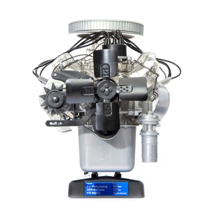 Ford Mustang 1965 K-Code V8 Engine Model Kit Transparent DIY Motorized Replica