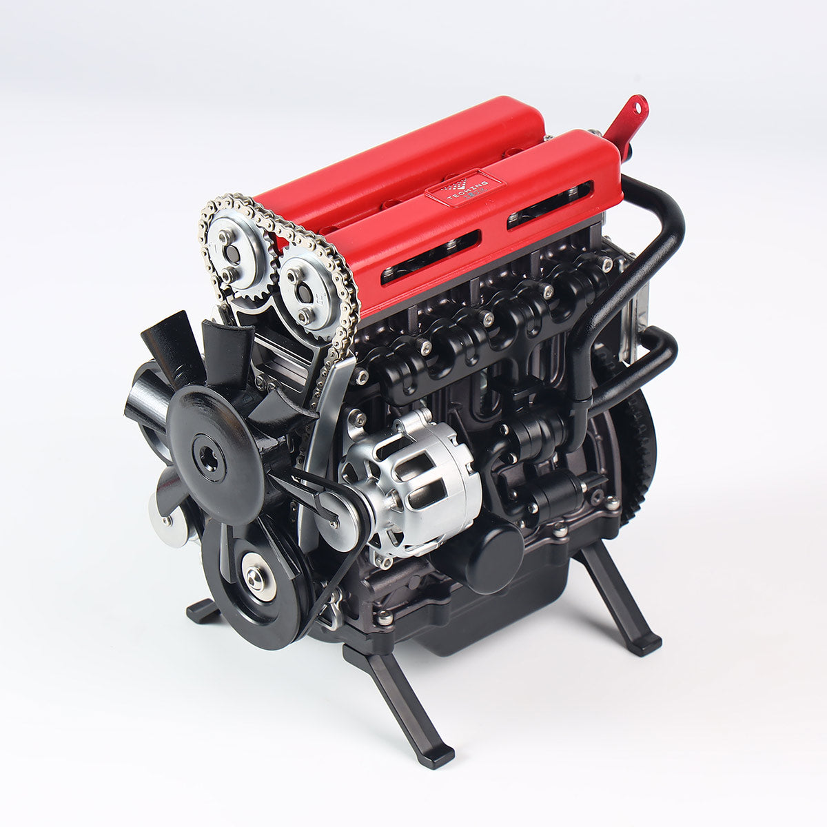 Teching DM13-L4-T Metal 4 Cylinder Engine Model DIY Assembly Kit Electric Mechanical Gift-helloworld7