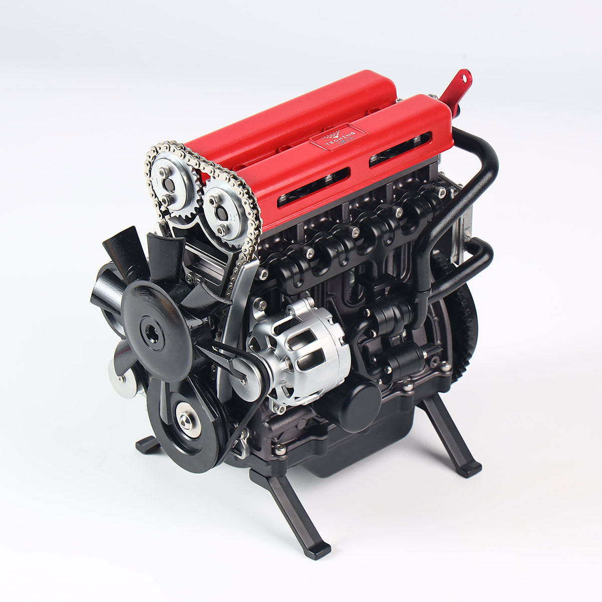 Teching DM13-L4-T Metal 4 Cylinder Engine Model DIY Assembly Kit Electric Mechanical Gift-helloworld7