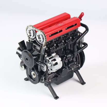 Teching DM13-L4-T Metal 4 Cylinder Engine Model DIY Assembly Kit Electric Mechanical Gift-helloworld7