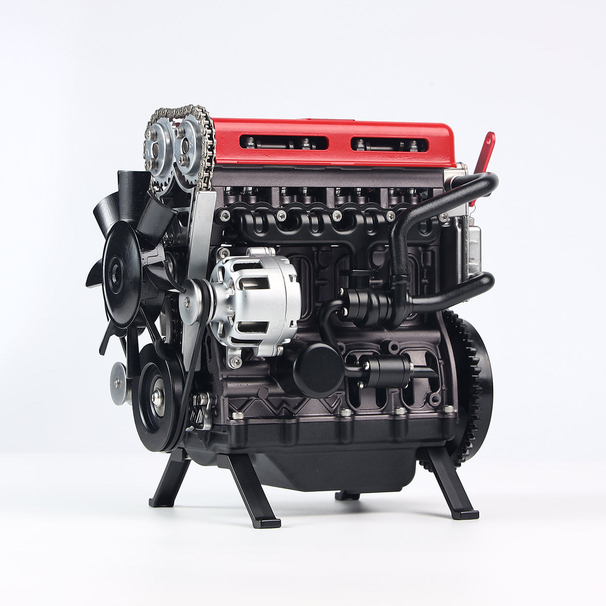 Teching DM13-L4-T Metal 4 Cylinder Engine Model DIY Assembly Kit Electric Mechanical Gift-helloworld7