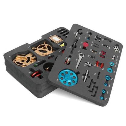 Teching Mini Single Cylinder All-Metal DIY Engine Assembly Kit - Electric Mechanical STEM Gift-helloworld7