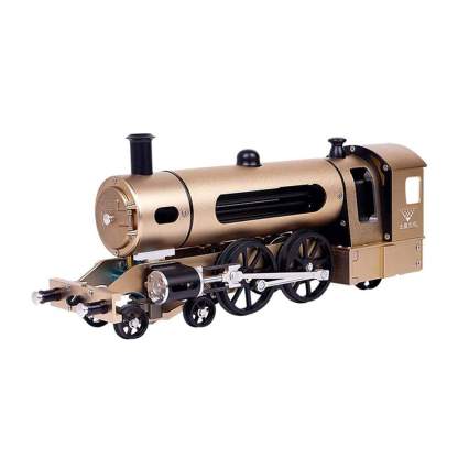 Full Metal Electric Steam Train Model Kit DIY Assembly 387pcs Mechanical Gift