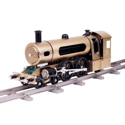 Full Metal Electric Steam Train Model Kit DIY Assembly 387pcs Mechanical Gift