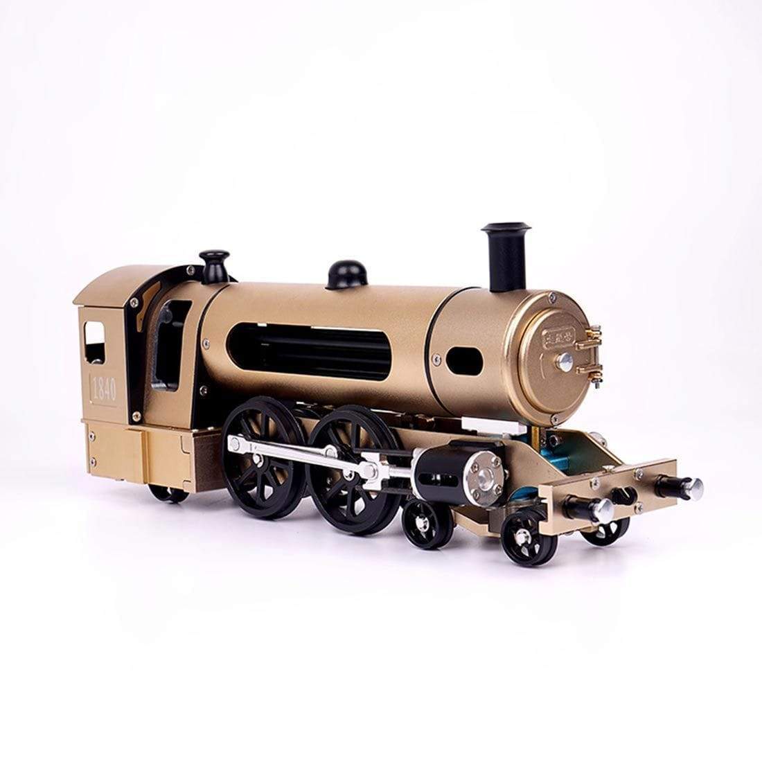 Full Metal Electric Steam Train Model Kit DIY Assembly 387pcs Mechanical Gift