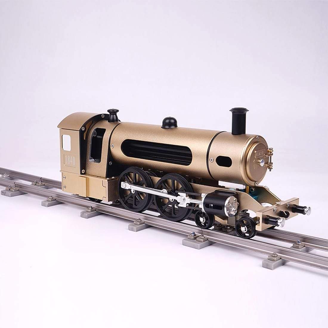 Full Metal Electric Steam Train Model Kit DIY Assembly 387pcs Mechanical Gift