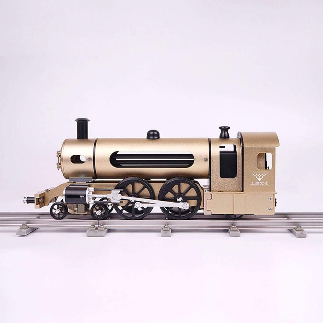 Full Metal Electric Steam Train Model Kit DIY Assembly 387pcs Mechanical Gift