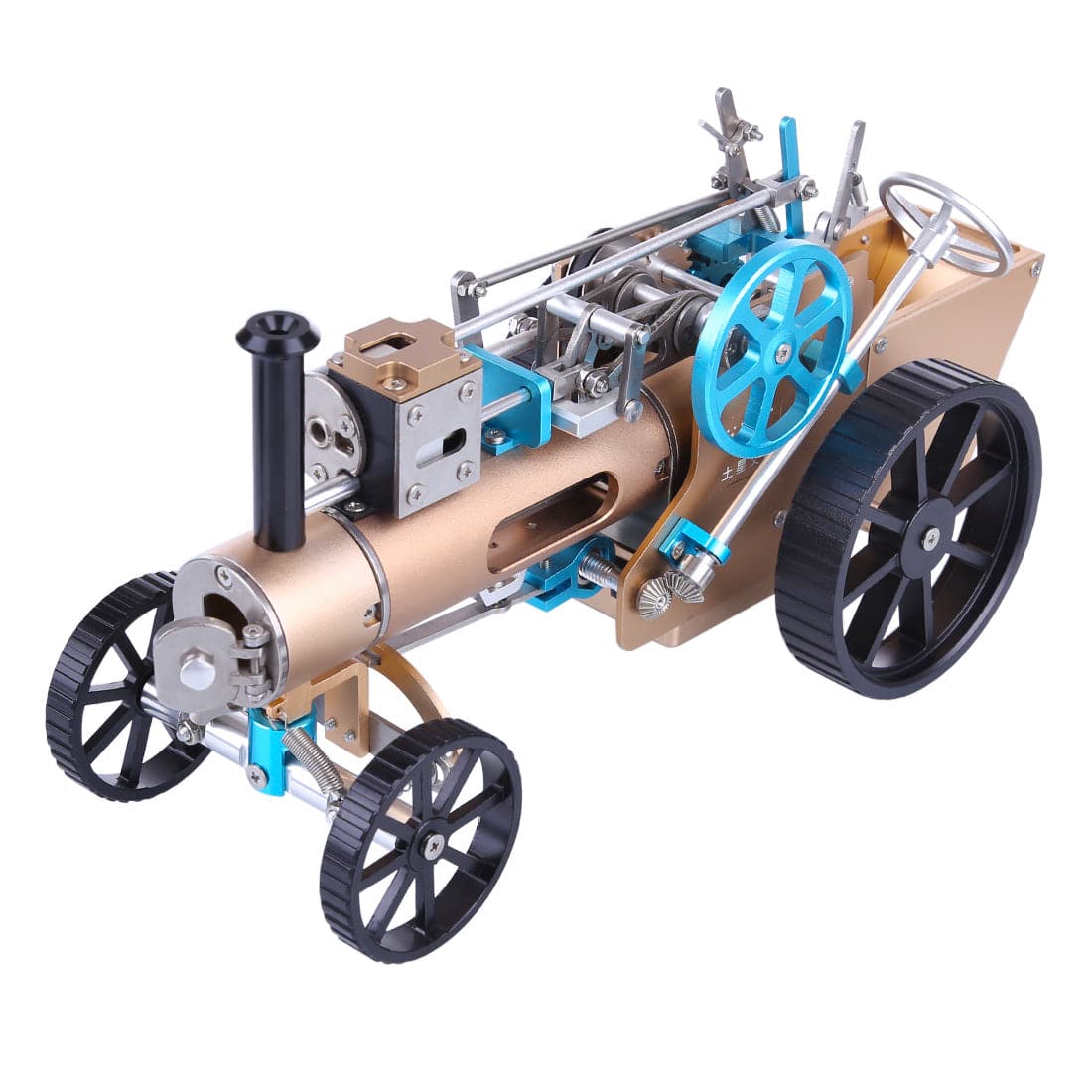 Full Metal Steam Car Model Assembly Kit Electric DIY Mechanical Gift