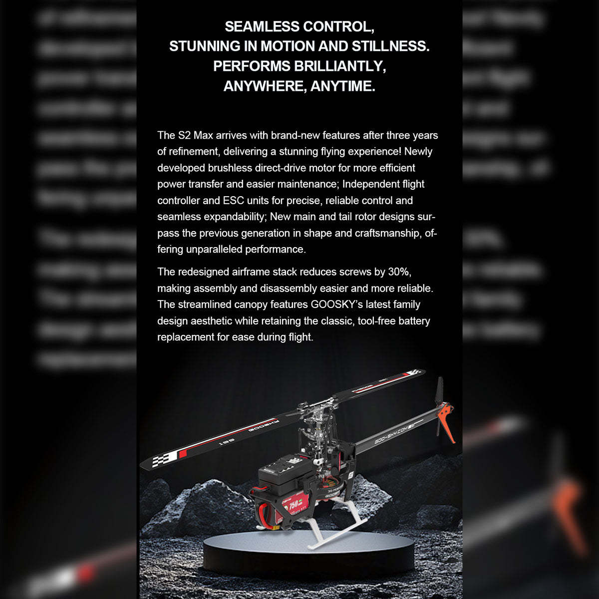 GOOSKY New Legend S2 MAX 2.4G 6CH 3D Stunt RC Helicopter Model RTF for Beginner-helloworld7