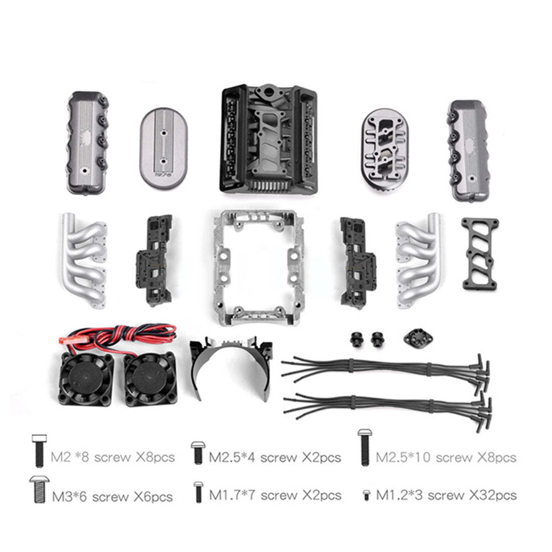 GRC F76 1/10 Scale 1976 427 SOHC V8 Engine Motor Heatsink Kit for RC Cars-helloworld7
