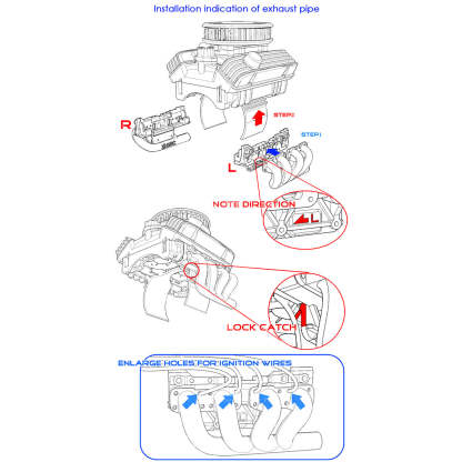 GRC F82 1/10 Scale Simulation V8 Engine Motor Heatsink Kit Dual Fan-helloworld7