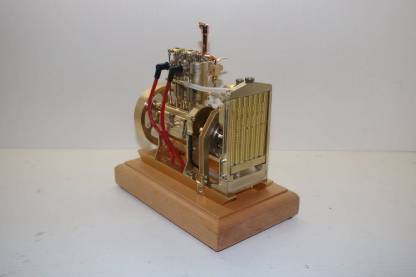 H74 5cc Vertical Twin Cylinder 4 Stroke Water Cooled Gasoline Engine Model with Governor-helloworld7