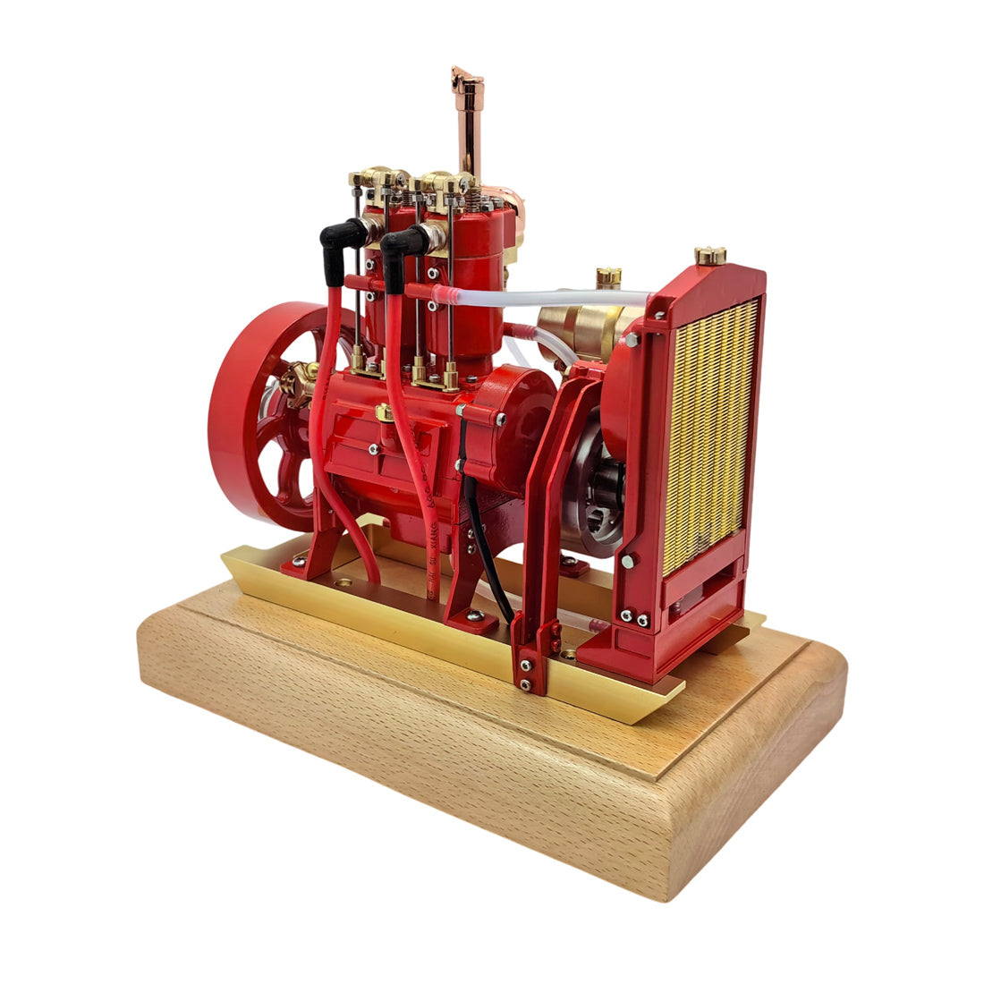 H74 5cc Vertical Twin Cylinder 4 Stroke Water Cooled Gasoline Engine Model with Governor-helloworld7