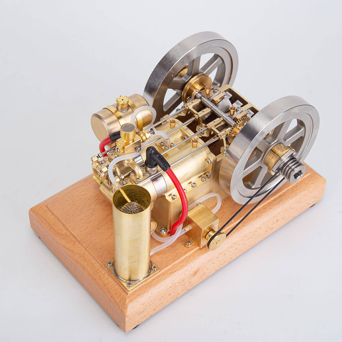 H76 5cc Twin-Cylinder OHV 4-Stroke Gasoline Engine Model Water-Cooled Mechanical Gift