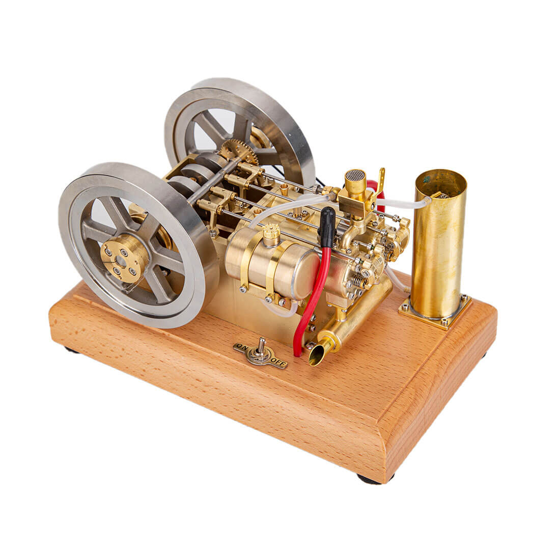 H76 5cc Twin-Cylinder OHV 4-Stroke Gasoline Engine Model Water-Cooled Mechanical Gift