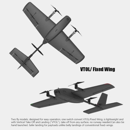 HEEWING Cruza T2 VTOL FPV RC Plane RTF 1200mm Wingspan FX-405 Flight Controller