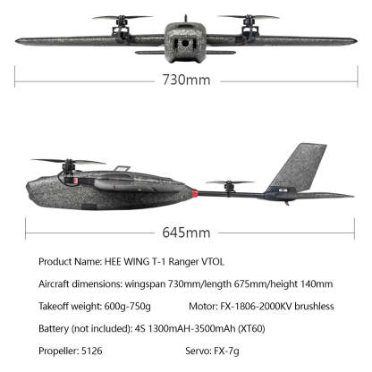 HEEWING Ranger T1 VTOL FPV RC Plane RTF Dual Motor EPP Wing