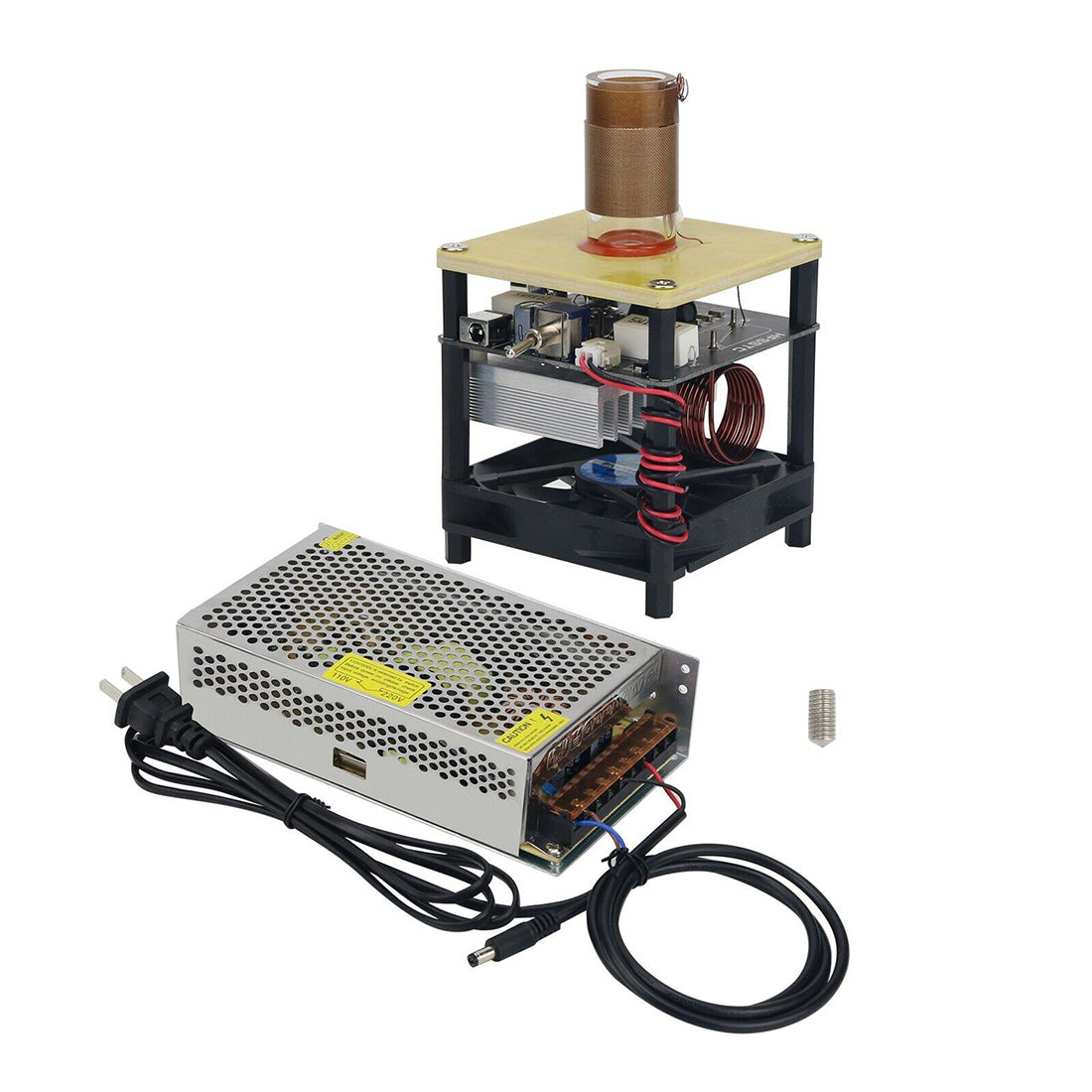 HFSSTC High Frequency Tesla Coil Plasma Candle 16.5MHz Golden Arc Music Speaker Science Gift