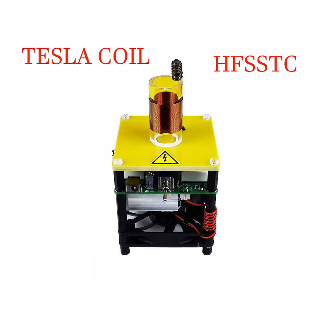 HFSSTC High Frequency Tesla Coil Plasma Candle 16.5MHz Golden Arc Music Speaker Science Gift