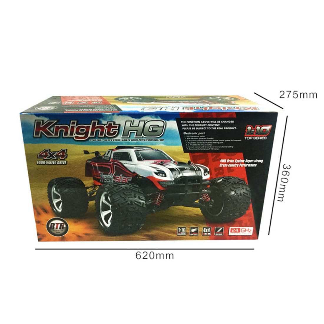 HG-104 1/10 Scale 4WD RC Rock Racer Off-Road Truck RTR All-Terrain Climbing Car