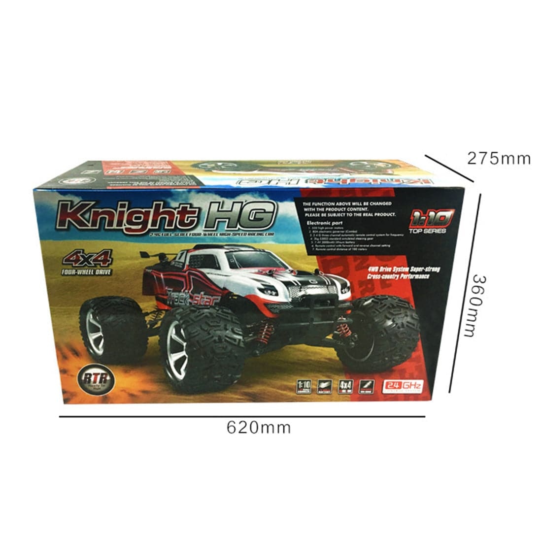 HG-104 1/10 Scale 4WD RC Rock Racer Off-Road Truck RTR All-Terrain Climbing Car