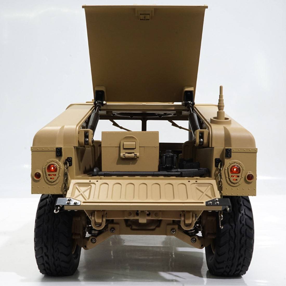 HG P408 1/10 Scale 4WD U.S. Military RC Truck with Lights and Sound 16CH