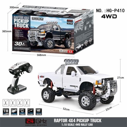 HG-P410 1/10 Scale 4WD Electric RC Pickup Truck 30km/h with Diff Locks RTR