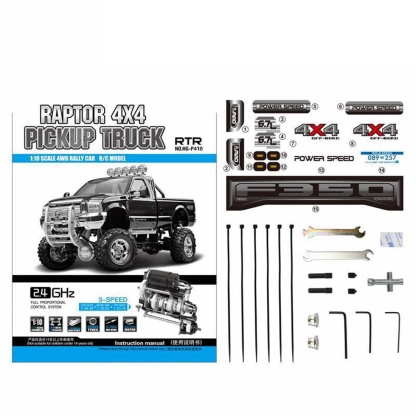 HG-P410 1/10 Scale 4WD Electric RC Pickup Truck 30km/h with Diff Locks RTR