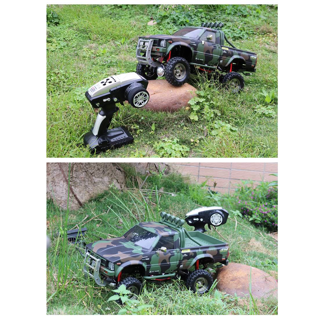 HG-P417 1/10 Scale 4WD Middle East Military Pickup Truck RC Crawler with 3-Speed Transmission