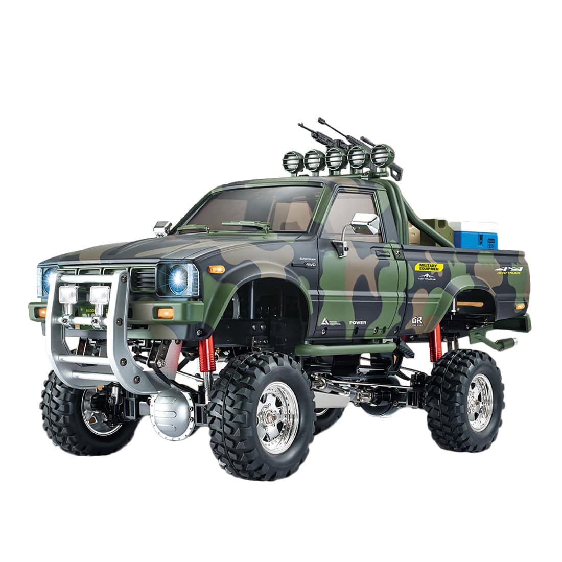 HG-P417 1/10 Scale 4WD Middle East Military Pickup Truck RC Crawler with 3-Speed Transmission