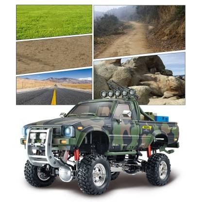 HG-P417 1/10 Scale 4WD Middle East Military Pickup Truck RC Crawler with 3-Speed Transmission