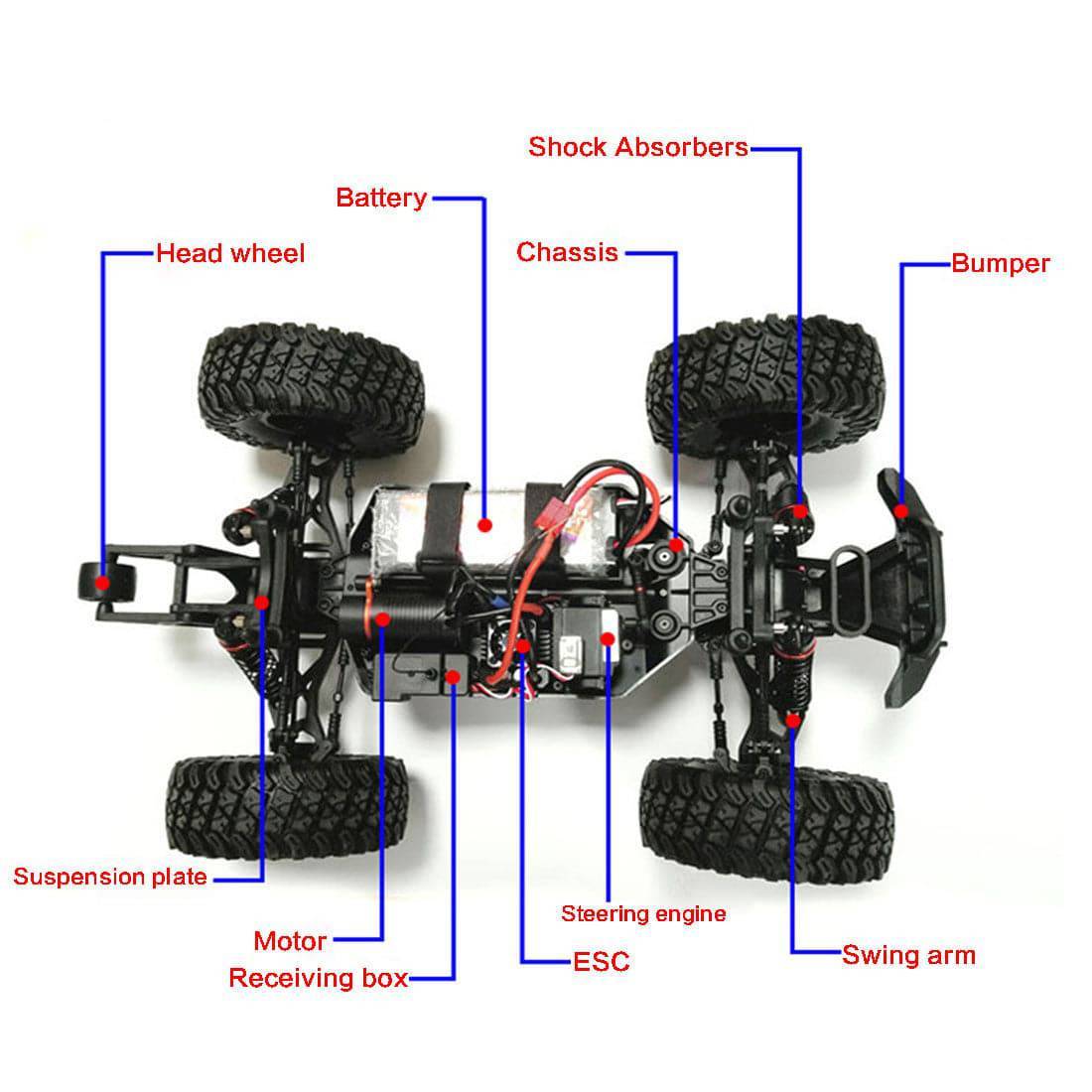 HONGNOR MARS H9801 1/10 Scale Waterproof Brushless RC Monster Truck RTR All-Terrain Vehicle-helloworld7