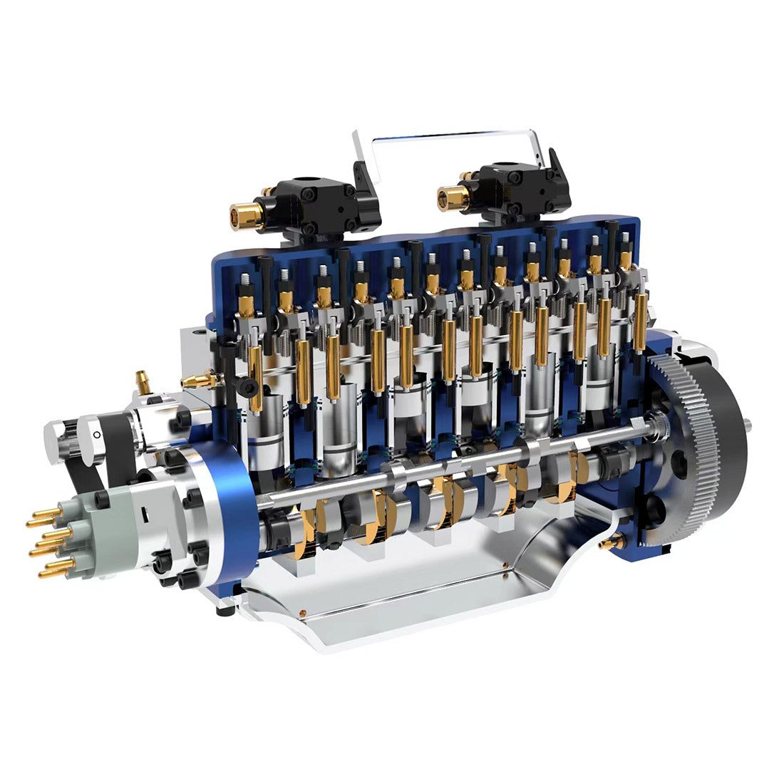 HOWIN L6-210 21cc Inline 6 Cylinder 4 Stroke Gasoline Engine Model Building Kit