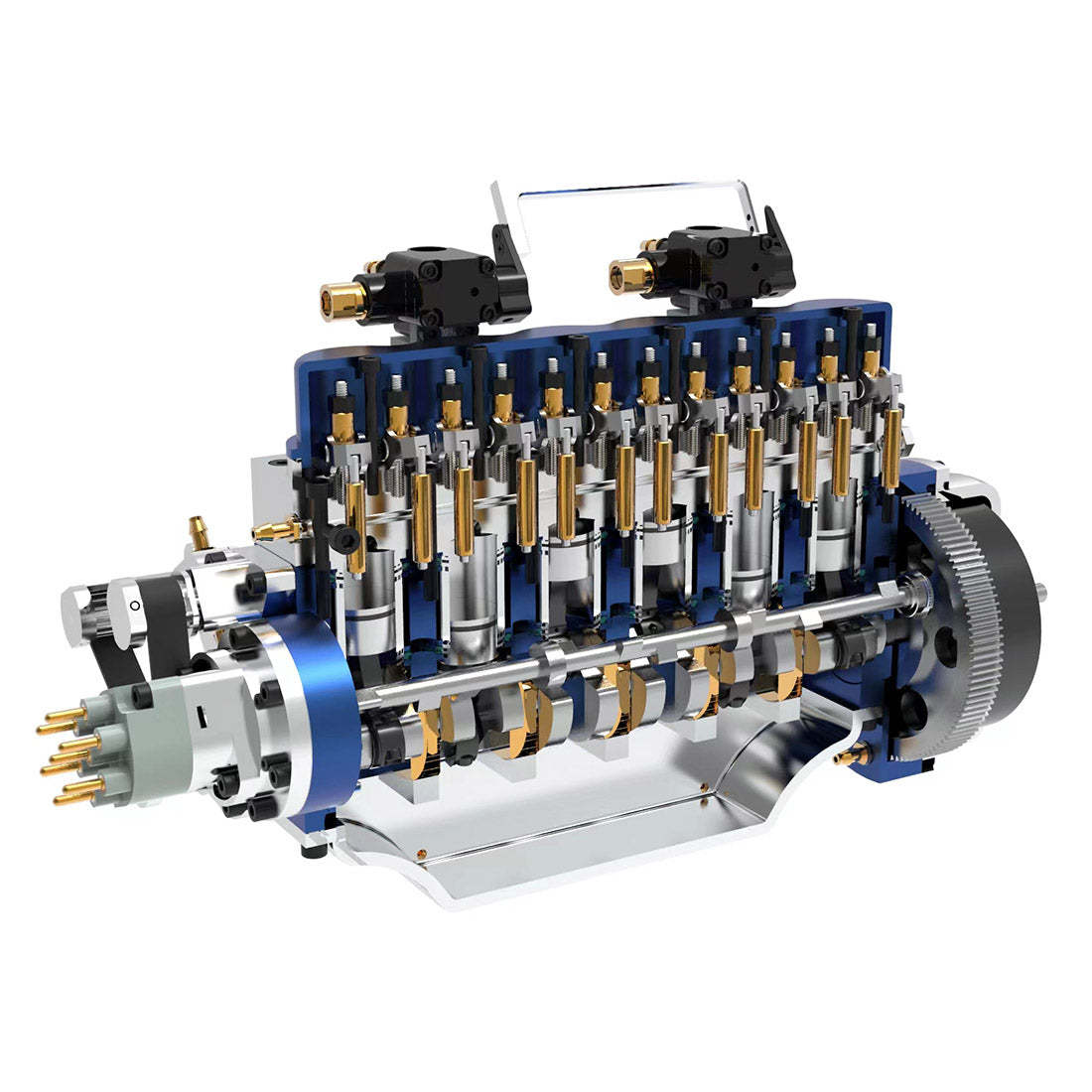 HOWIN L6-210 21cc Inline 6 Cylinder 4 Stroke Gasoline Engine Model Building Kit